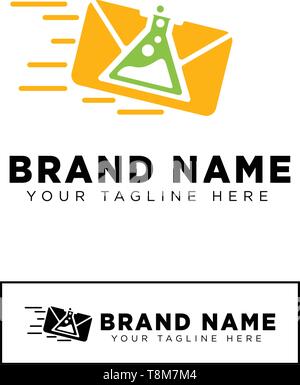 lab message logo template vector illustration icon element - vector Stock Vector