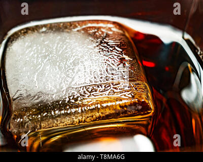 Big Ice Cube in a Glass. Ice Texture Details Stock Photo by ©checat  360978606