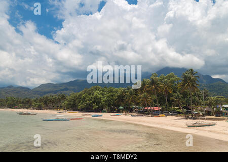 Sabang beach in Palawan island, Philippines Stock Photo