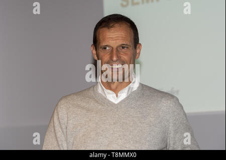 Massimiliano Allegri, guest during the XXXII Turin International Book Fair at Lingotto Fiere on May 13, 2019 in Turin, Italy. (Photo by Antonio Polia / Pacific Press) Stock Photo