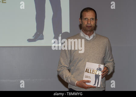 Massimiliano Allegri, guest during the XXXII Turin International Book Fair at Lingotto Fiere on May 13, 2019 in Turin, Italy. (Photo by Antonio Polia / Pacific Press) Stock Photo