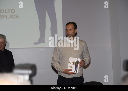 Massimiliano Allegri, guest during the XXXII Turin International Book Fair at Lingotto Fiere on May 13, 2019 in Turin, Italy. (Photo by Antonio Polia / Pacific Press) Stock Photo