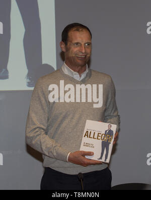 Massimiliano Allegri, guest during the XXXII Turin International Book Fair at Lingotto Fiere on May 13, 2019 in Turin, Italy. (Photo by Antonio Polia / Pacific Press) Stock Photo