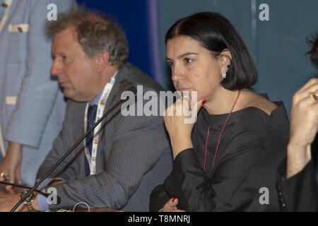 Turin, Italy. 13th May, 2019. Maurizia Rebola, guest during the XXXII Turin International Book Fair at Lingotto Fiere on May 13, 2019 in Turin, Italy. Credit: Antonio Polia/Pacific Press/Alamy Live News Stock Photo