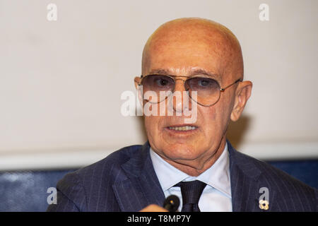 Turin, Italy. 13th May, 2019. Arrigo Sacchi, guest during the XXXII Turin International Book Fair at Lingotto Fiere on May 13, 2019 in Turin, Italy. Credit: Antonio Polia/Pacific Press/Alamy Live News Stock Photo