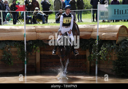 Graf Liberty ridden by Christopher Burton on the Cross Country during day four of the 2019 Mitsubishi Motors Badminton Horse Trials at The Badminton Estate, Gloucestershire. PRESS ASSOCIATION Photo. Picture date: Saturday May 4, 2019. See PA story EQUESTRIAN Badminton. Photo credit should read: David Davies/PA Wire Stock Photo