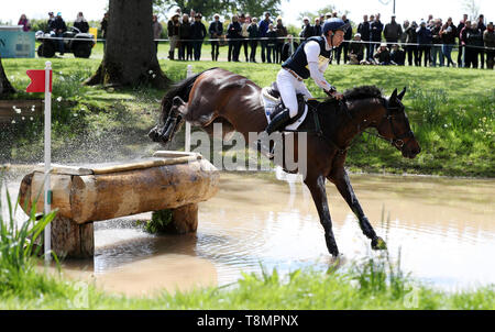 Graf Liberty ridden by Christopher Burton on the Cross Country during day four of the 2019 Mitsubishi Motors Badminton Horse Trials at The Badminton Estate, Gloucestershire. PRESS ASSOCIATION Photo. Picture date: Saturday May 4, 2019. See PA story EQUESTRIAN Badminton. Photo credit should read: David Davies/PA Wire Stock Photo