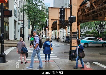 modern train tracks with sidewalk in city / railroad in city Stock Photo -  Alamy