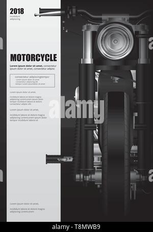 Poster Chopper Motorcycle isolated Vector Illustration Stock Vector