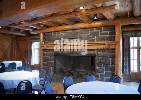 The Grand Hall Displays Many Rustic Construction Features In This