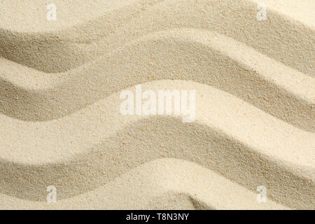 Seamless sand on a whole background, space for text. Summer vacation backdrop Stock Photo