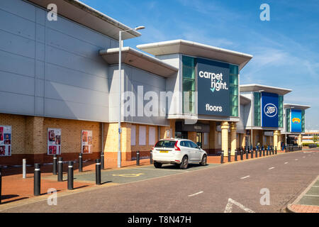 Ravenglass Retail Park, St Helens, Merseyside, uk Stock Photo