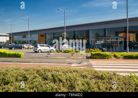 m &s at Ravenglass Retail Park, St Helens, Merseyside, uk Stock Photo