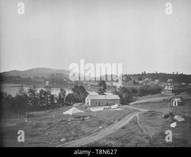 'Lake Placid, Adirondacks, New York', c1897. Creator: Unknown. Stock Photo