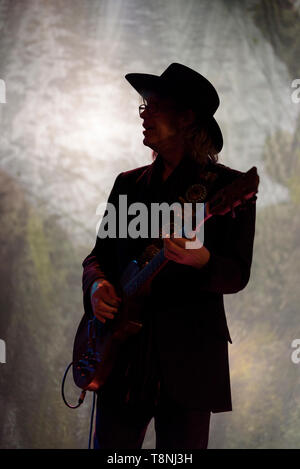 Mike Scott of The Waterboys performing at Weyfest festival, Farnham, England, UK. September 5, 2015. Stock Photo