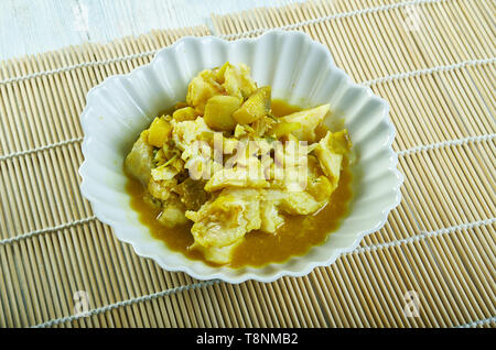 South Indian hake curry, Keralan fish curry Stock Photo