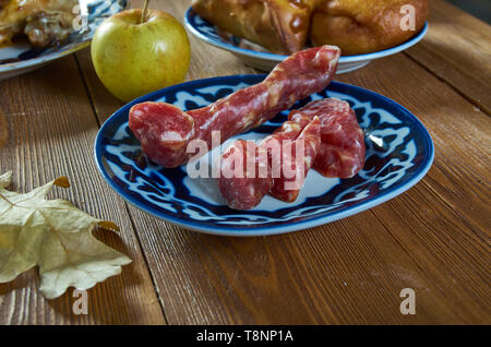 Kazylyk Traditional Horse Sausage Food Of Kazakhs Tatars Kyrgyz kazylyk-traditional-horse-sausage-food-of-kazakhs-tatars-kyrgyz