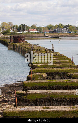 The Old Hayling Island Railway Bridge and railway signal aerial of