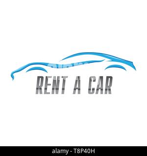 vector logo for car rental and sales Stock Vector