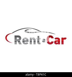 vector logo for car rental and sales Stock Vector