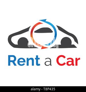vector logo for car rental and sales Stock Vector