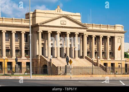 Sri Lanka, Colombo, Fort district, the Old Parliament Building houses the Presidential Secretariat of Sri Lanka Stock Photo