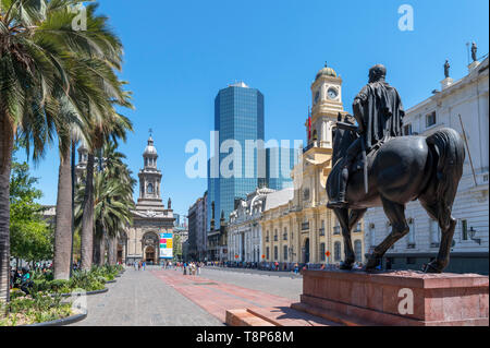 Plaza de Armas, Santiago Centro, Santiago, Chile, South America Stock Photo
