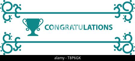 trophy award winner icon vector illustration template - vector Stock Vector
