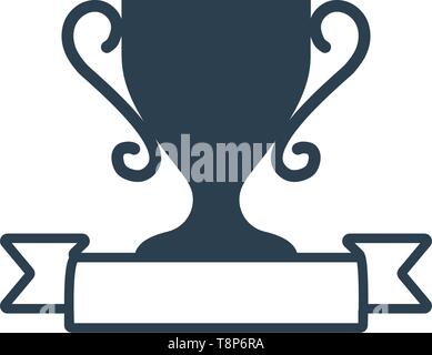 trophy award winner icon vector illustration template - vector Stock Vector