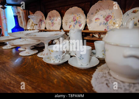 tea set on the table Stock Photo