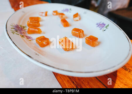sweets are on the dish Stock Photo