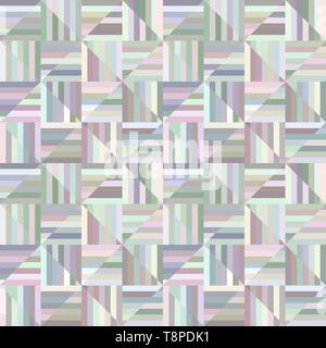 Colorful geometrical striped triangle tile mosaic pattern background Stock Vector