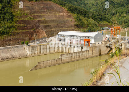 Phong Tho, Lai Chau, Vietnam - November 21, 2018: Hydropower Nam Na 3. Hydropower plant, located on the river of the same name, is just part of Vietna Stock Photo