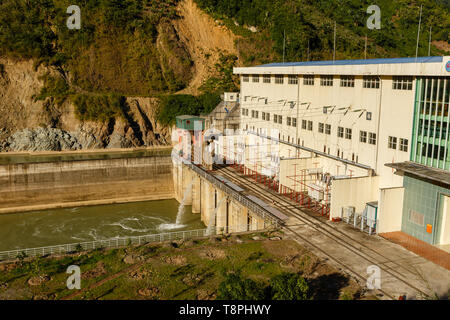 Phong Tho, Lai Chau, Vietnam - November 21, 2018: Hydropower Nam Na 2. Hydropower plant, located on the river of the same name, is just part of Vietna Stock Photo