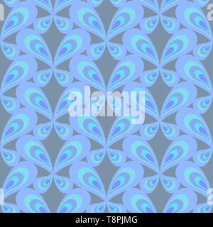 Retro seamless pattern with simple butterflies on dark background. Flat ornament for textile, wrapping paper, prints, fabric, wallpaper, web etc. Stock Vector