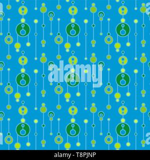 Simple seamless pattern with abstract talismans. Vector flat ethnic ornament for textile, wrapping paper, prints, fabric, wallpaper, web etc. Stock Vector