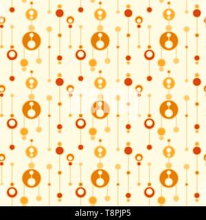 Simple seamless pattern with abstract talismans. Vector flat ethnic ornament for textile, wrapping paper, prints, fabric, wallpaper, web etc. Stock Vector