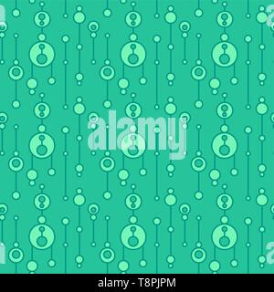 Simple seamless pattern with abstract talismans. Vector flat ethnic ornament for textile, wrapping paper, prints, fabric, wallpaper, web etc. Stock Vector