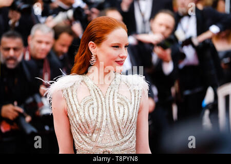 Cannes, France. 14th May, 2019.Barbara Meier poses on the red carpet for the opening night film, The Dead Don't Die on Tuesday 14 May 2019 at the 72nd Festival de Cannes, Palais des Festivals, Cannes. Pictured: Barbara Meier. Picture by Credit: Julie Edwards/Alamy Live News Stock Photo