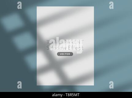 Vector shadow silhouette effect background design. Stock Vector
