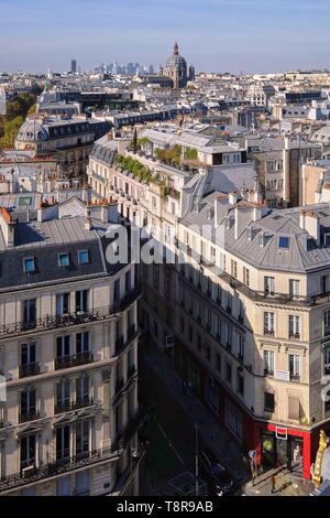 France, Paris, Boulevard Haussman, View of the Saint-Augustin church from the terrace of Le Printemps Haussmann department store Stock Photo