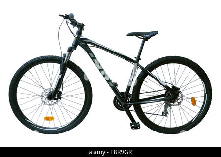 Isolated mountain bike, bicycle on white background Stock Photo