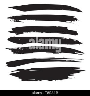 Brush strokes hand drawn vector illustration Stock Vector