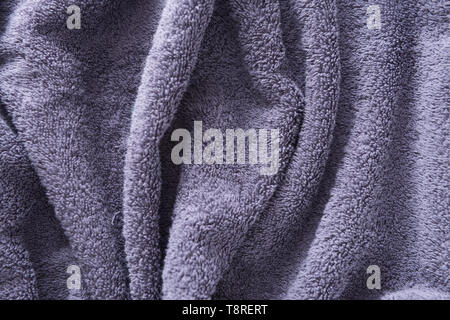 Wrinkled terry towel texture, closeup Stock Photo