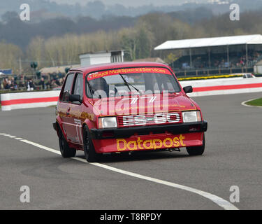 Malcolm Harrison, Patrick Watts, Austin Metro HLS 1300, Gerry Marshall Trophy, Group 1 Saloon cars, 1970 to 1982, 77th Members Meeting, Goodwood, West Stock Photo