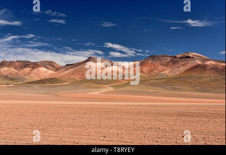 Palette of colors in the Salvador Dali Valley, Salar de Uyuni, Bolivia Stock Photo