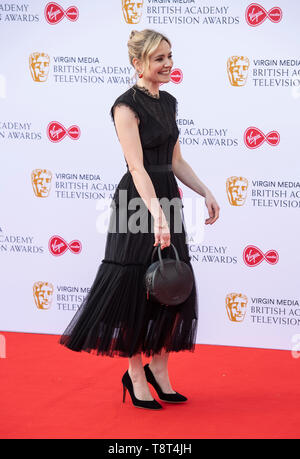 LONDON, ENGLAND - MAY 12: Christine Bottomley attends the Virgin Media British Academy Television Awards at The Royal Festival Hall on May 12, 2019 in Stock Photo