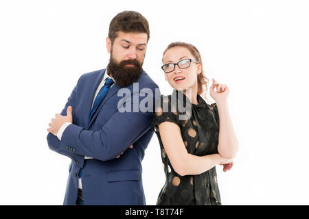 HR manager. Office job lifestyle. Figure out type of position you would really enjoy. Colleagues looking for new job. Man and woman compete for job position. Labor market competition. Job interview. Stock Photo