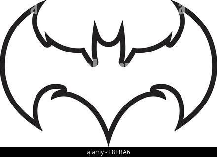 Bat logo animal and vector, wings, black, halloween, vampire, gothic,  illustration, design bat icon 9902843 Vector Art at Vecteezy