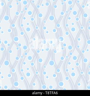 Abstract vector seamless patterns with waves, sand and bubbles. Simple ornament for textile, wrapping paper, prints, fabric, wallpaper, web etc. Stock Vector